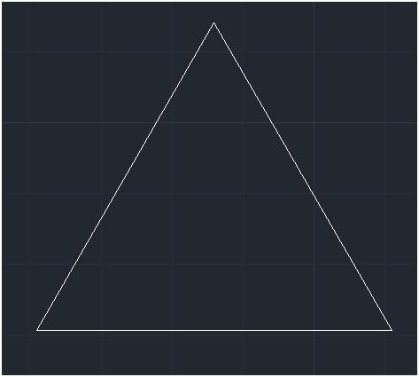 如何快速在cad中画出等边三角形