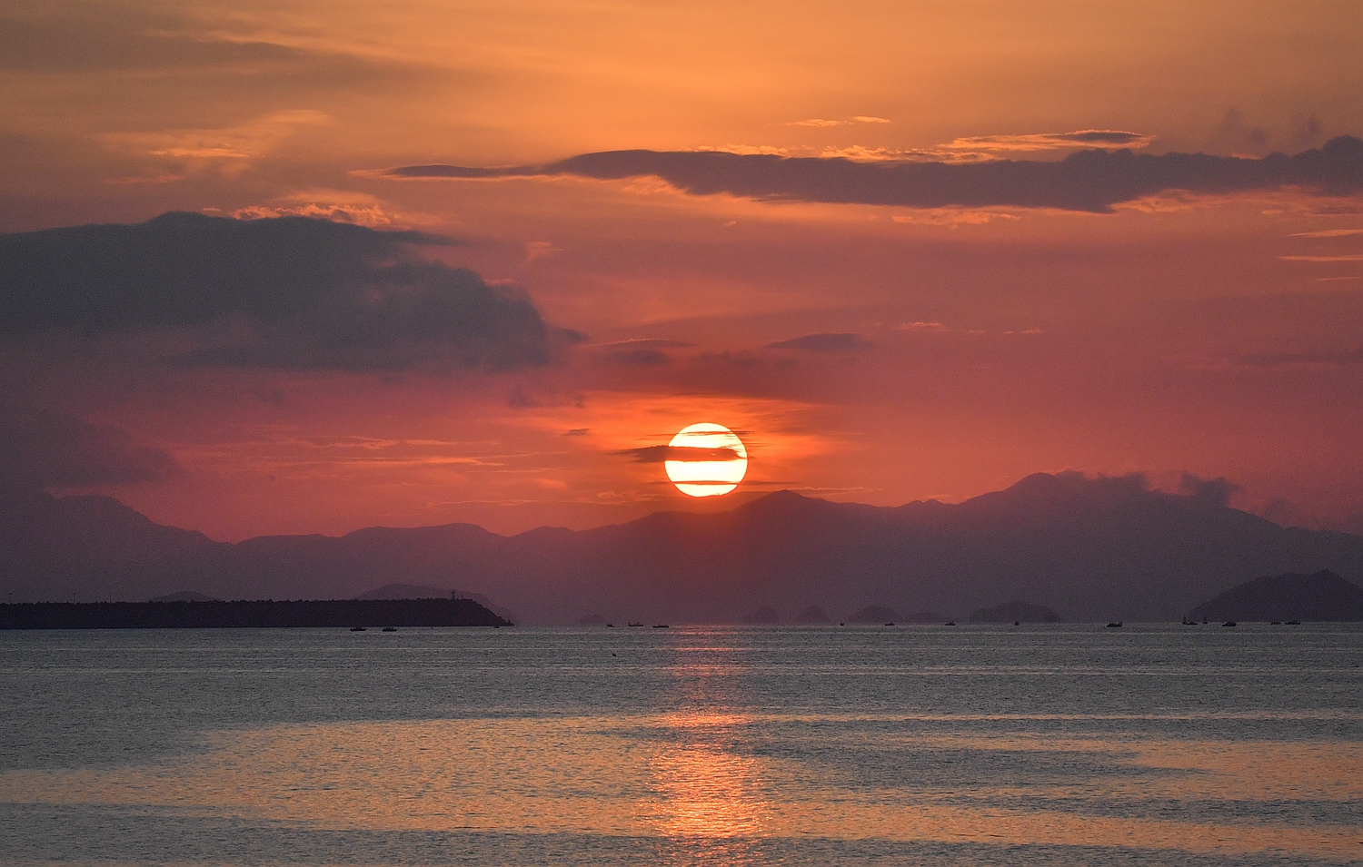 海上日出全记录,摄于深圳大鹏湾