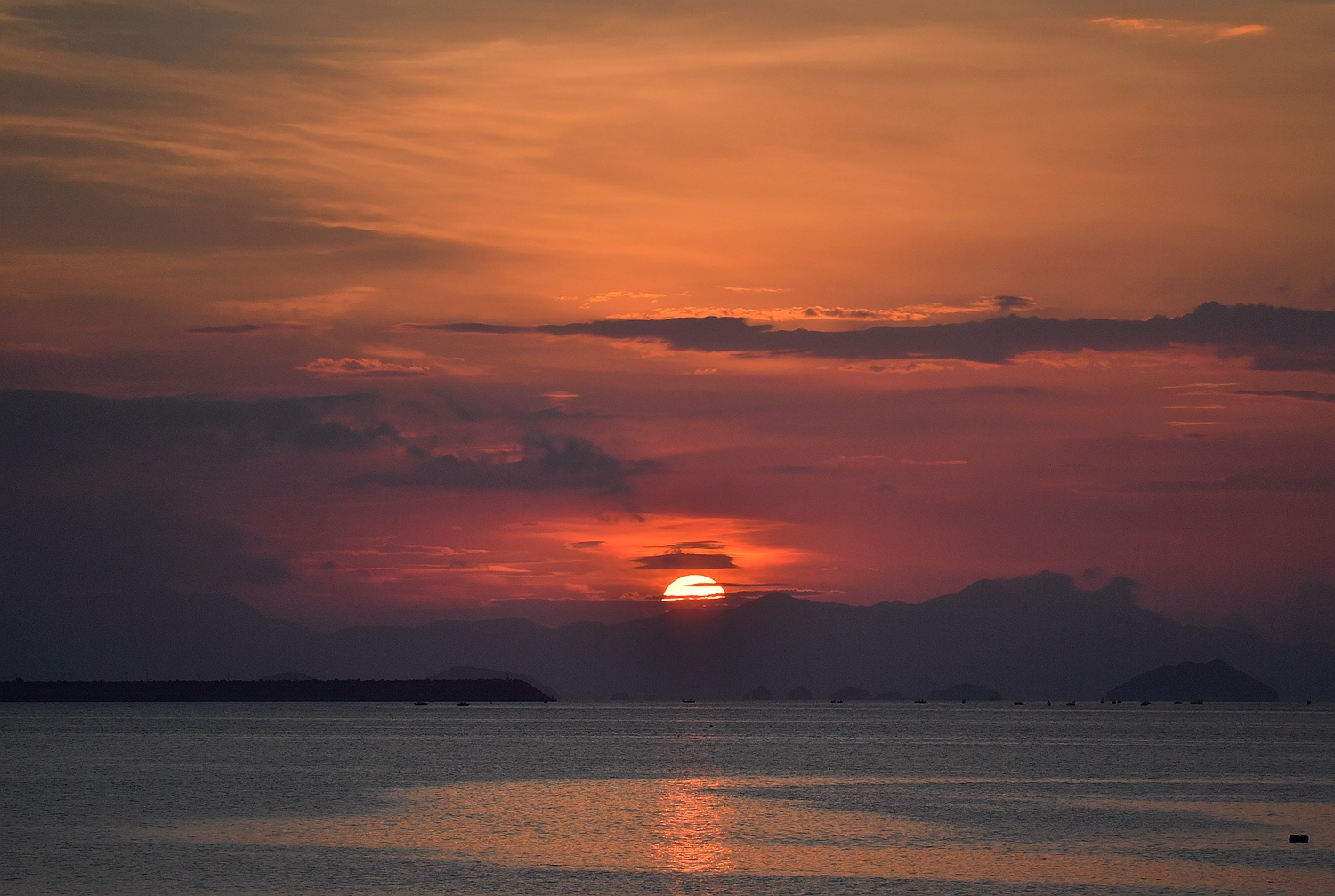 海上日出全记录,摄于深圳大鹏湾