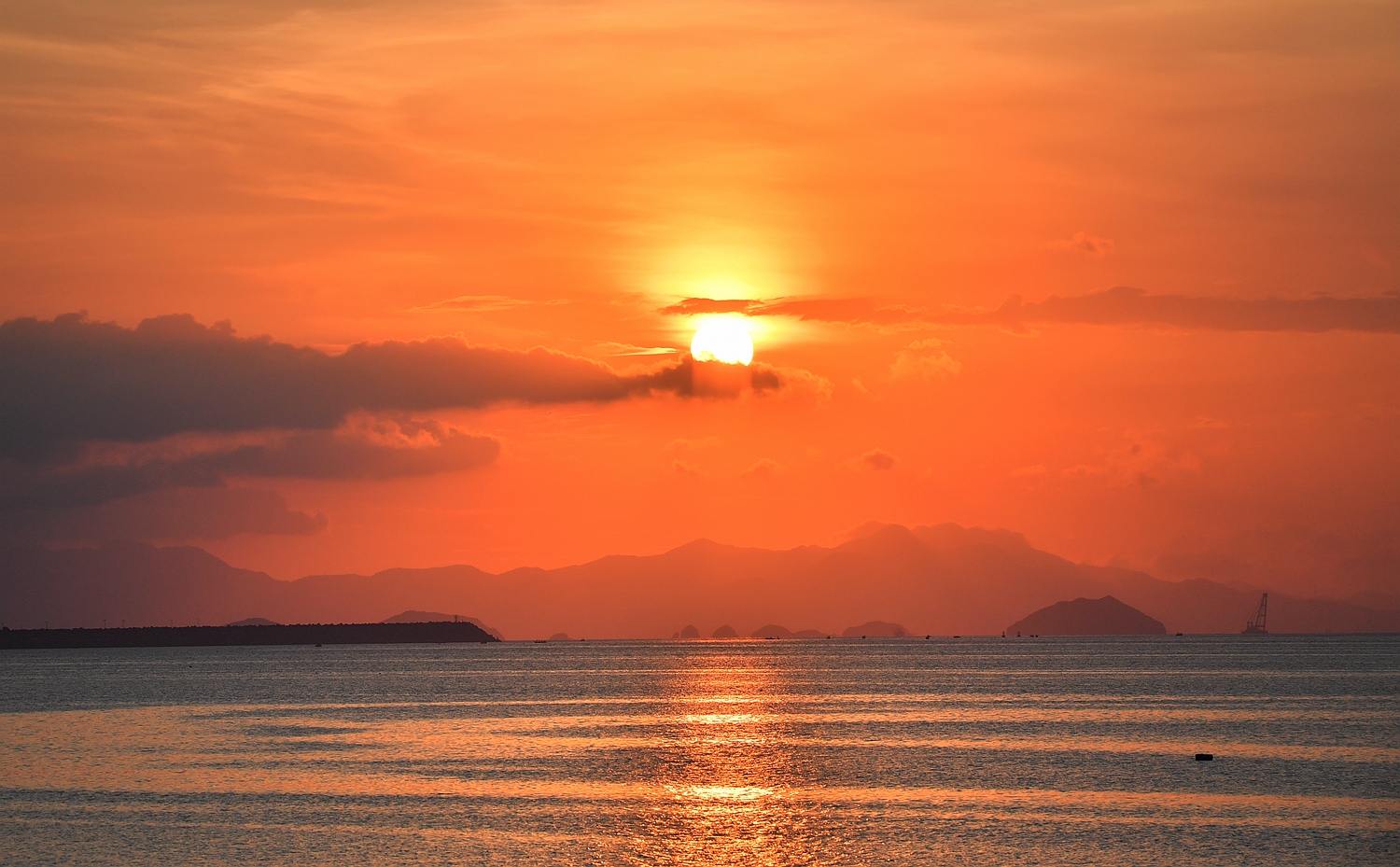 海上日出全记录,摄于深圳大鹏湾