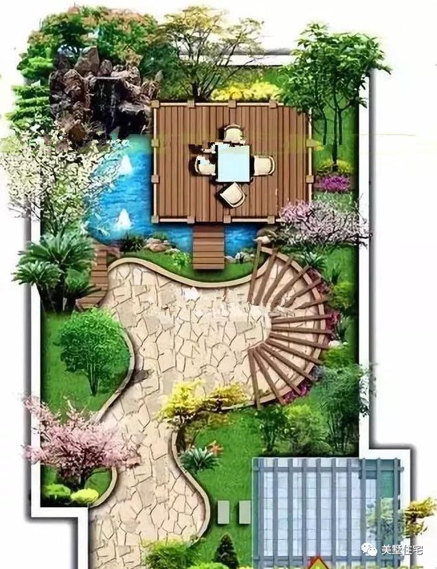 农村简易小花园设计图图片