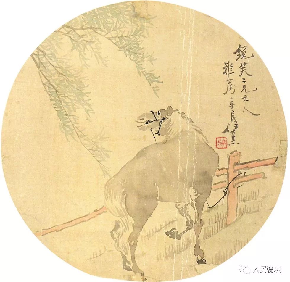 作品欣赏:任薰(1835-1893,字舜琴,又字阜长,其父任椿,兄任熊都是画家