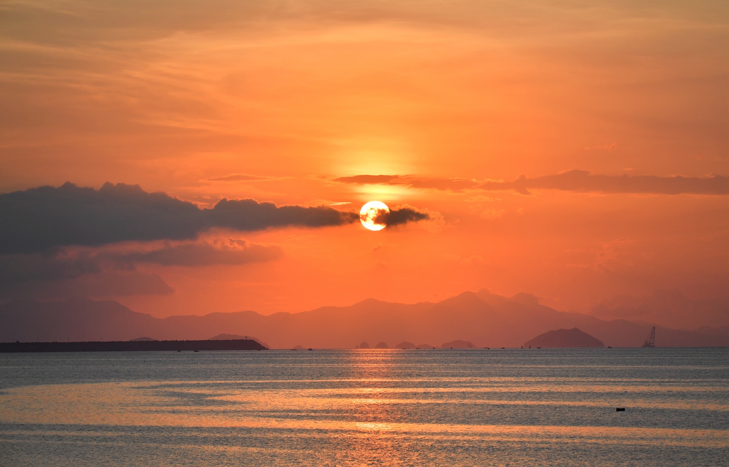 海上日出全记录,摄于深圳大鹏湾