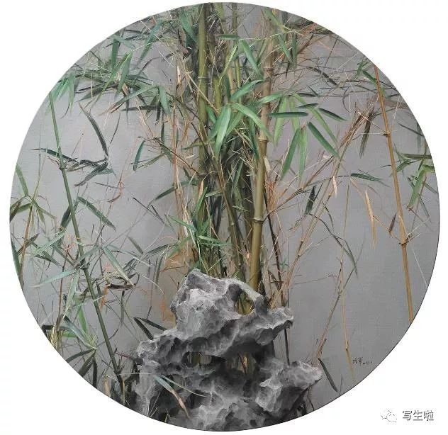 冷军 雨香说到冷军画的竹子与其他静物的区别,冷军介绍:油画怎么能画