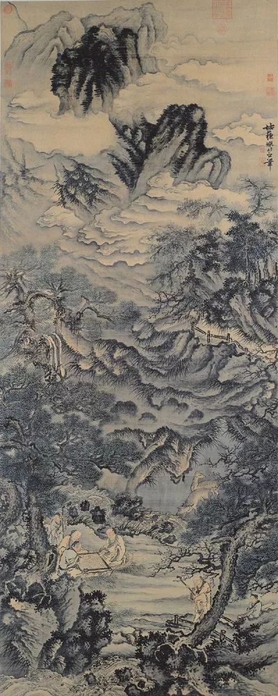 《葛稚川移居圖》,明代鄭重有《仿王蒙葛洪移居圖》,明末崔子忠有