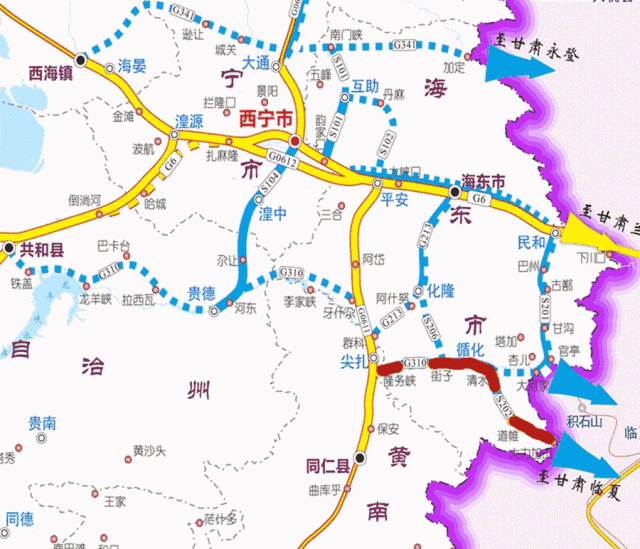 青海互助县公路规划图图片