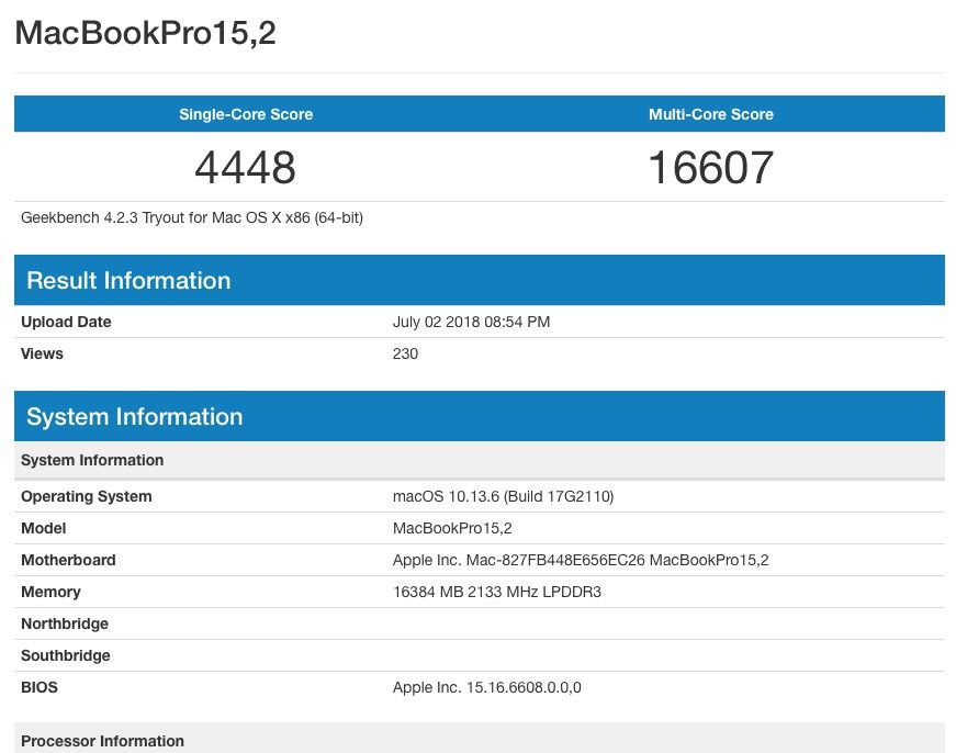 新MacBook Pro曝光 全球首发i7-8559U