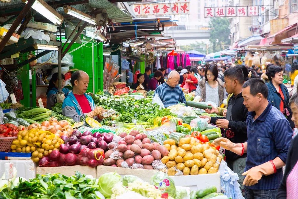 附近的菜市场图片