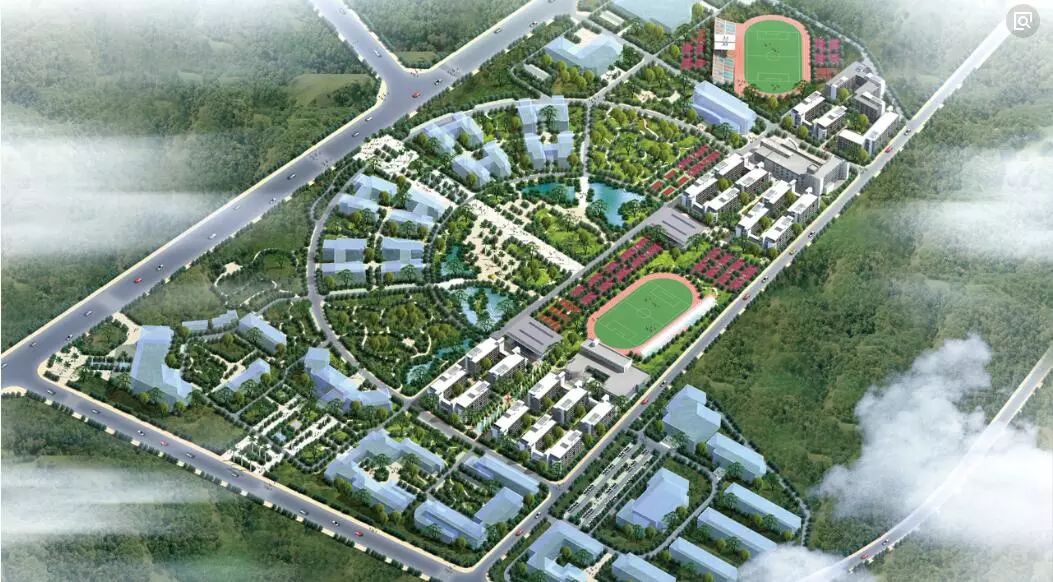 昆明冶金高等专科学校安宁校区建设项目效果图越南项目外观效果图三分