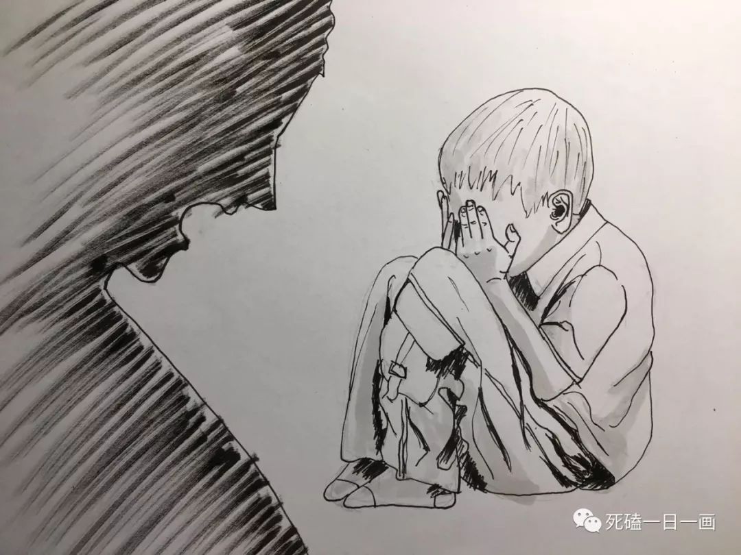 校园欺凌漫画黑白图片