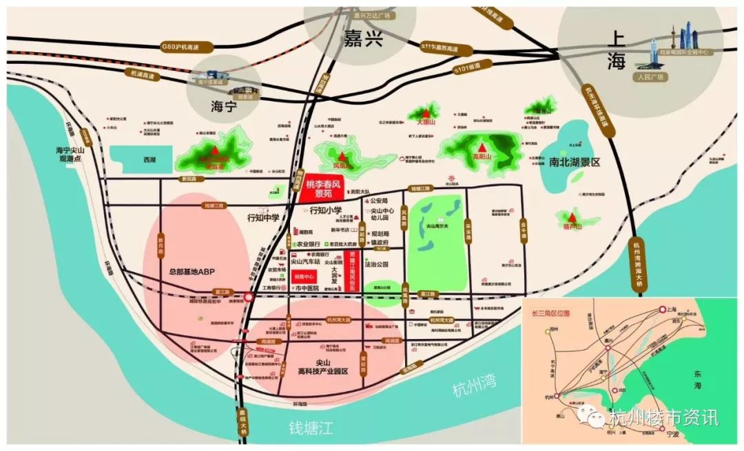 海宁尖山新区规划图图片