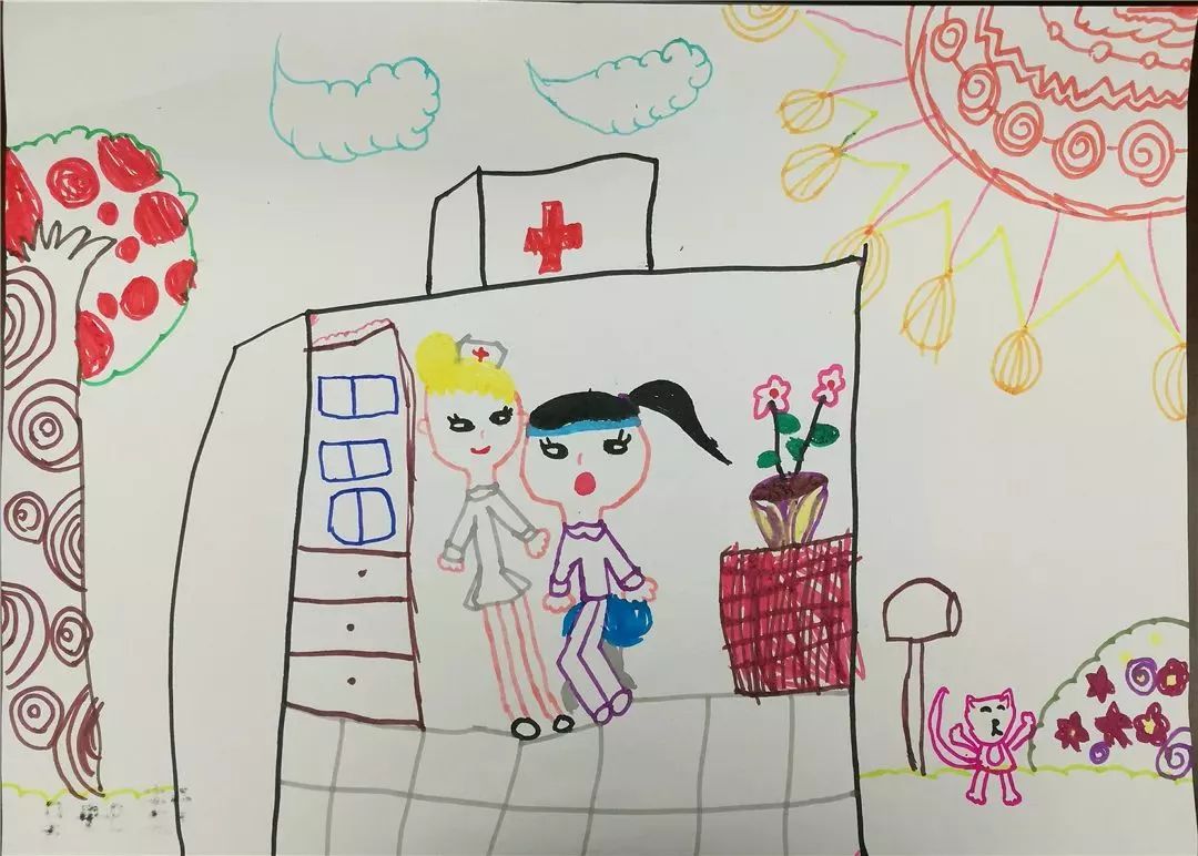 儿童医院画画一等奖图片