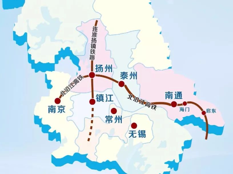 北沿江高鐵又來大消息它將與這條在建的鐵路互聯互通泰州人進來了解一