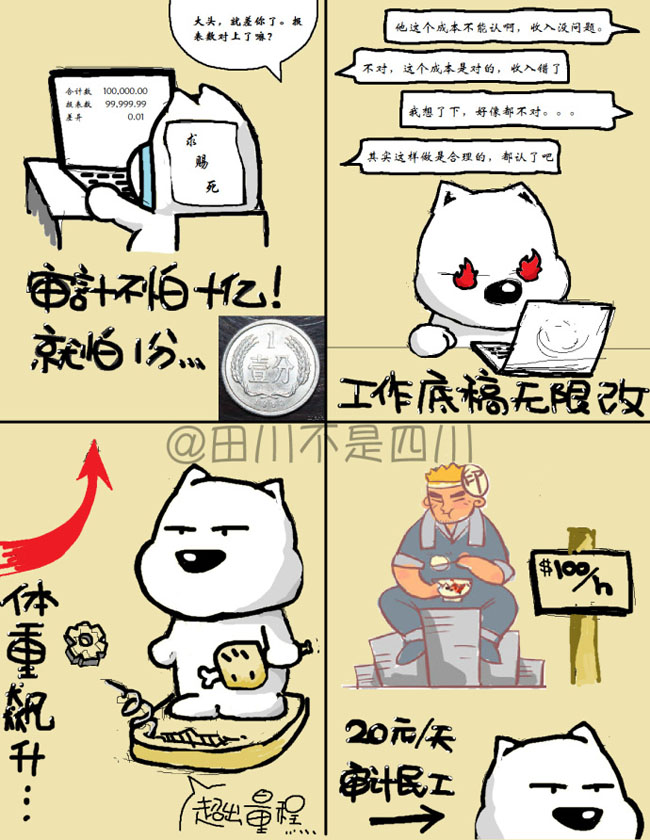 会计漫画:苦逼小审计