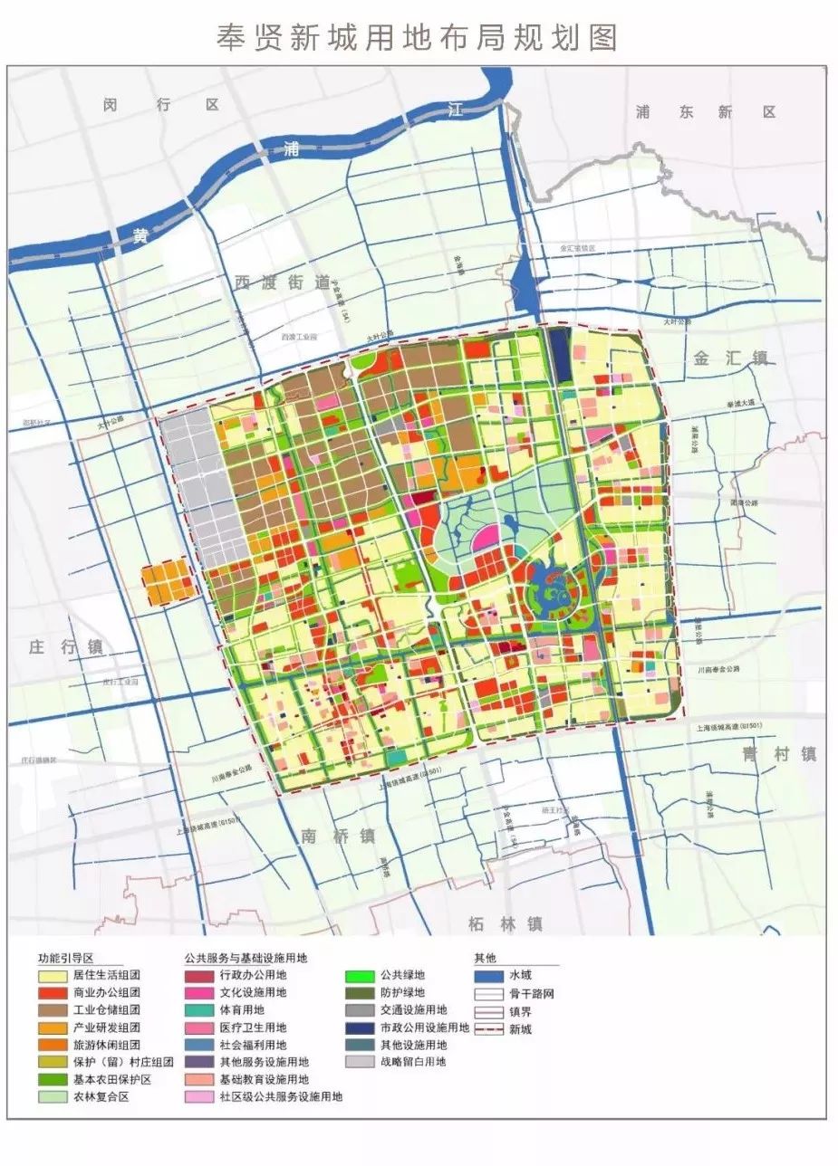 上海市奉贤新城地图图片