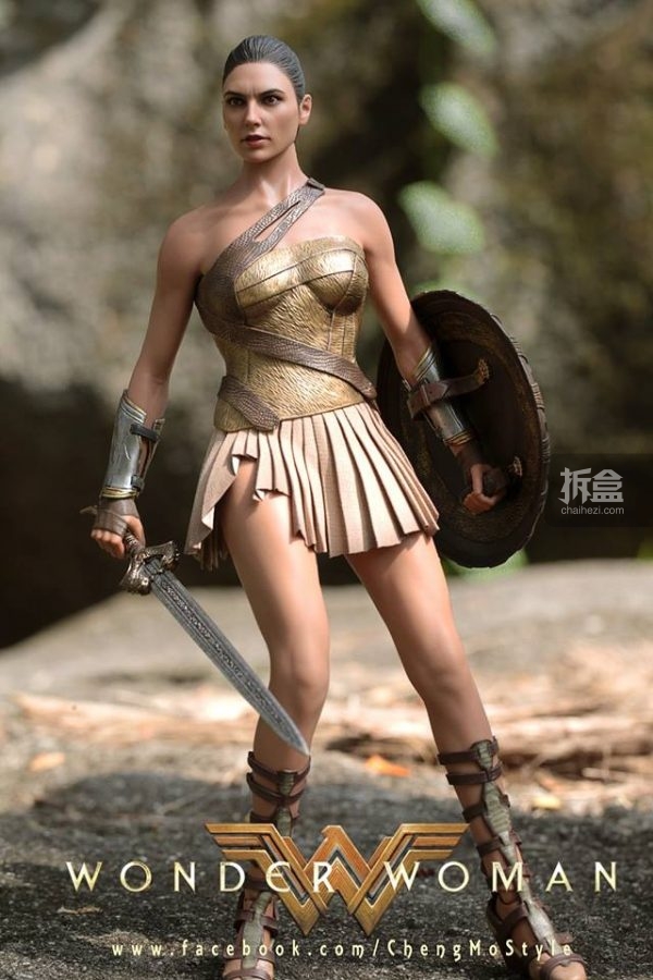 【橙默是柑】实拍:hottoys《神奇女侠》神奇女侠 金色训练装甲版