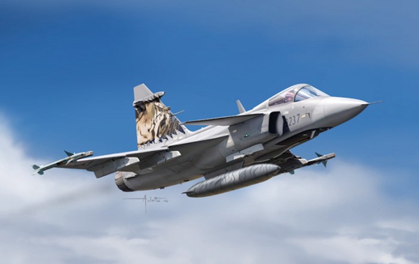 由瑞典saab制造的狮鹫战斗机可以抵抗俄罗斯的su
