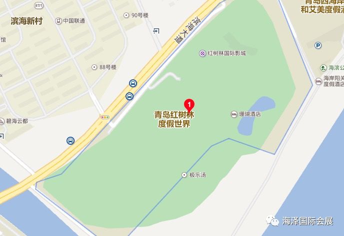 青岛红树林位置图片