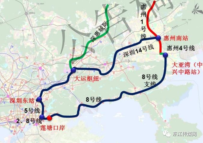 惠州规划4条城轨10条地铁,看看是否经过你家