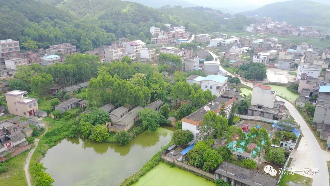 邓村邓人广西横县石塘镇邓村全景风貌