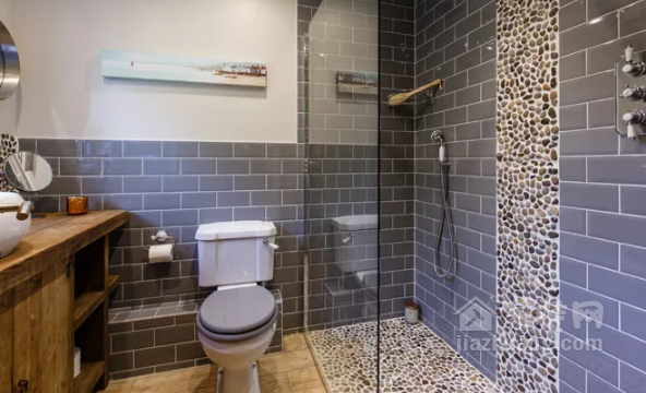 鹅卵石瓷砖效果图厕所图片
