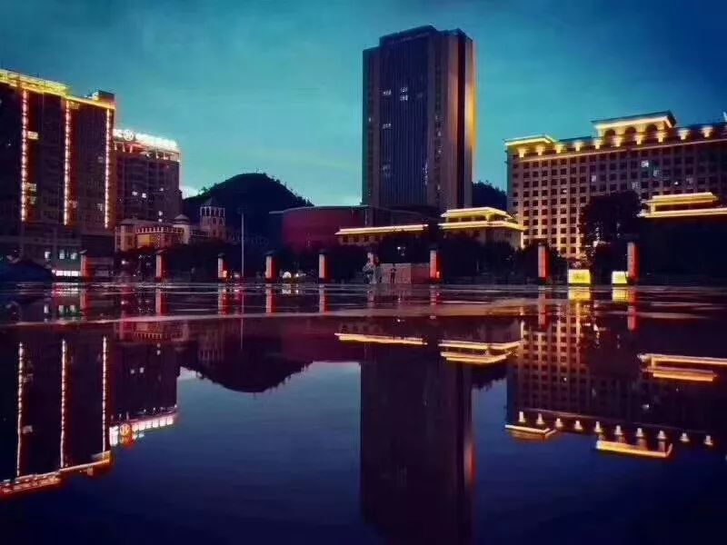 安塞夜景图片