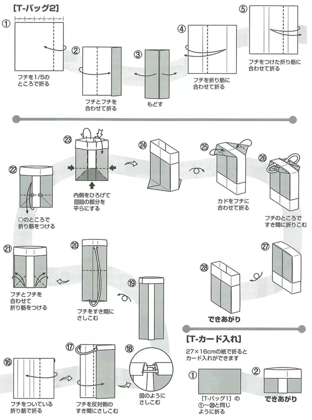 怎么折手提袋图片