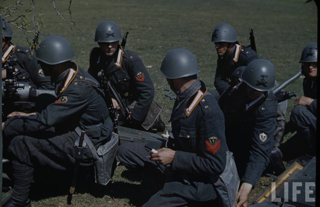 二战老照片: 1940年的意大利军队 那个传说中的意呆利