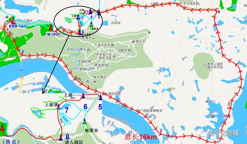 南宁市环青秀山徒步攻略