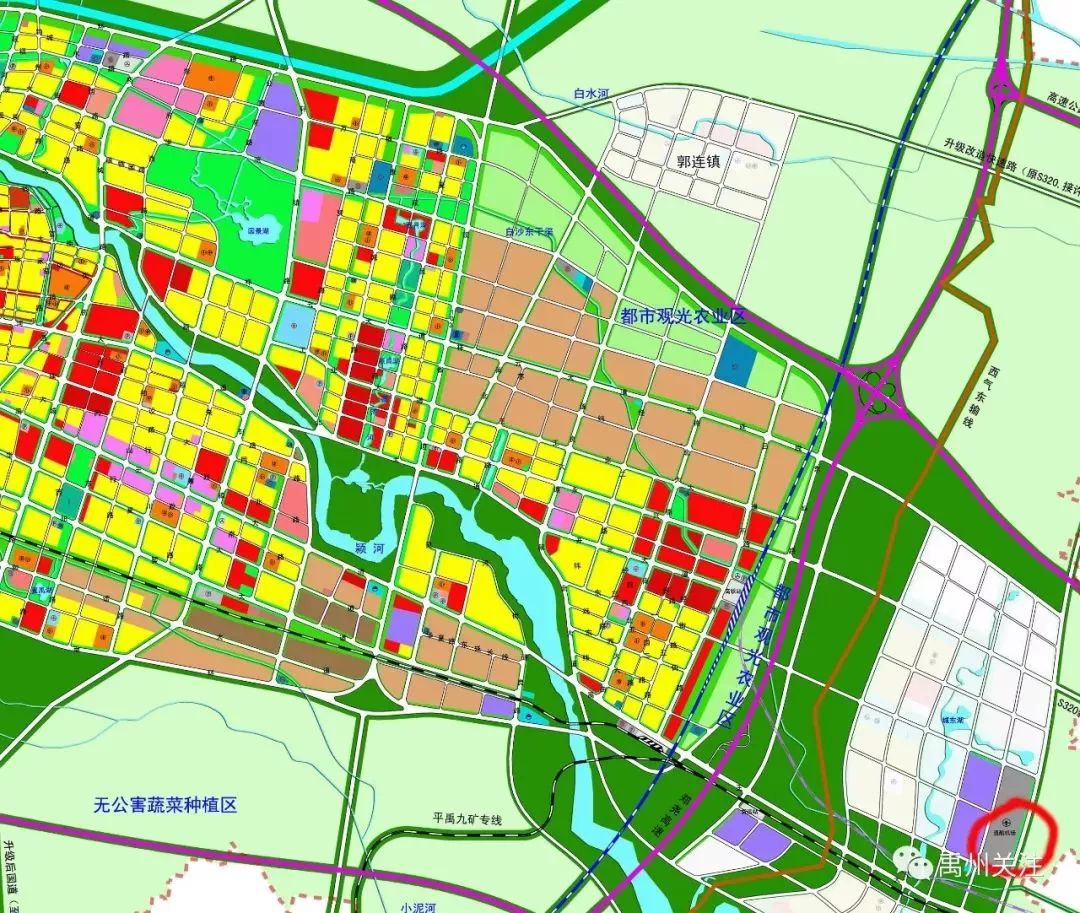 禹州市规划图高清图片