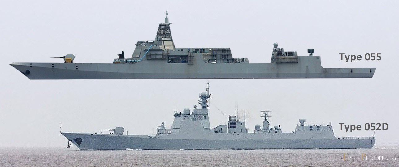 上海大連055驅逐艦12號艦舾裝速度比拼望早日海試為雙航母保駕護航