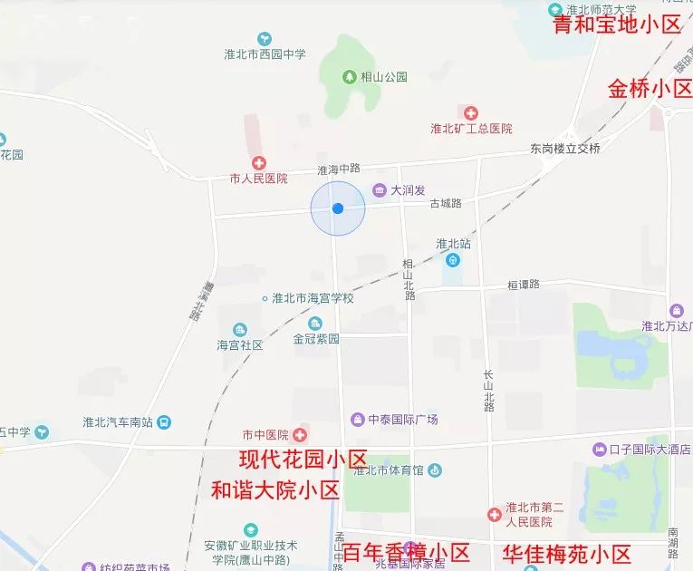 淮北小区地图高清版图片