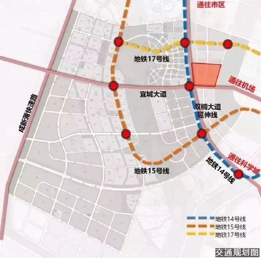 双流芯谷道路规划图图片