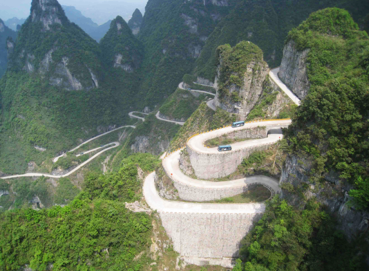 中国最险的盘山公路图片