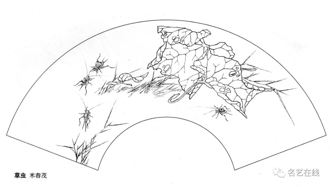 草蟲小品線描稿53幅經典實用