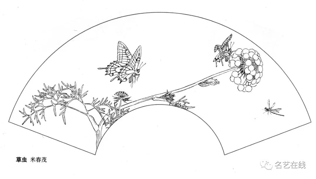 草蟲小品線描稿53幅經典實用