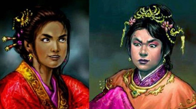 中国古代四大丑女图片