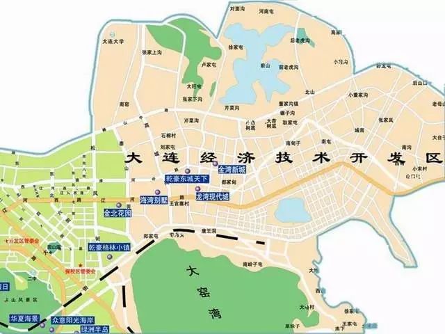 大连金州开发区地图图片