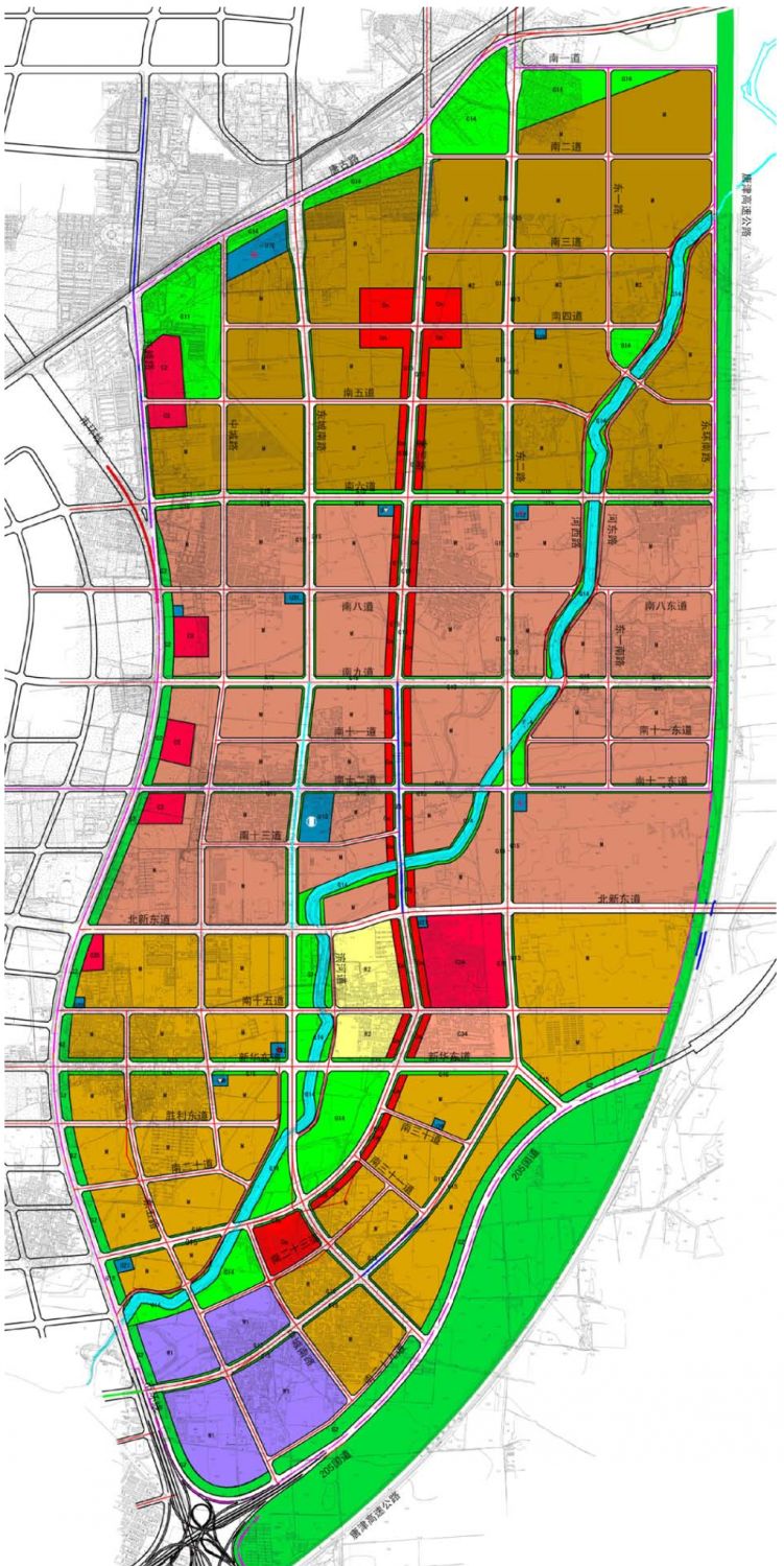 唐山中心城区规划图图片