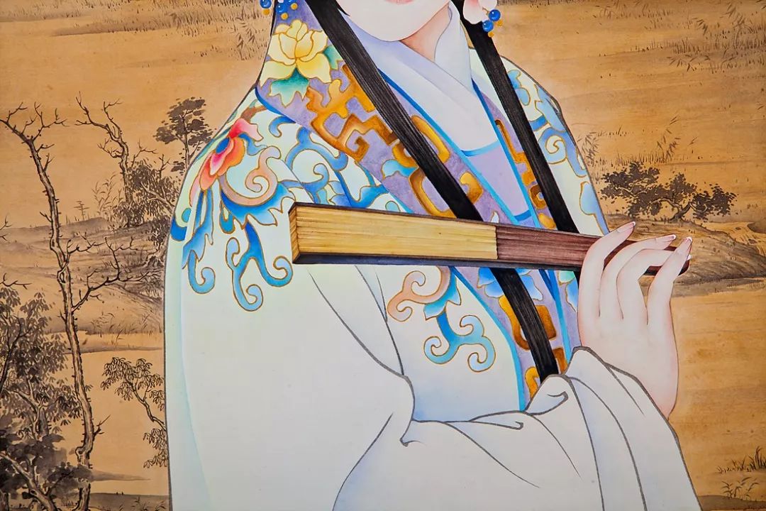 蝉衣晚秋风韵 80×55cm 2015年梨园芬芳梨园粉黛秋柳