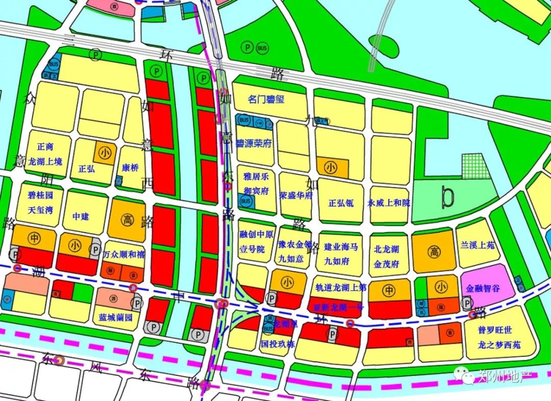 郑州北龙湖北岸规划图图片