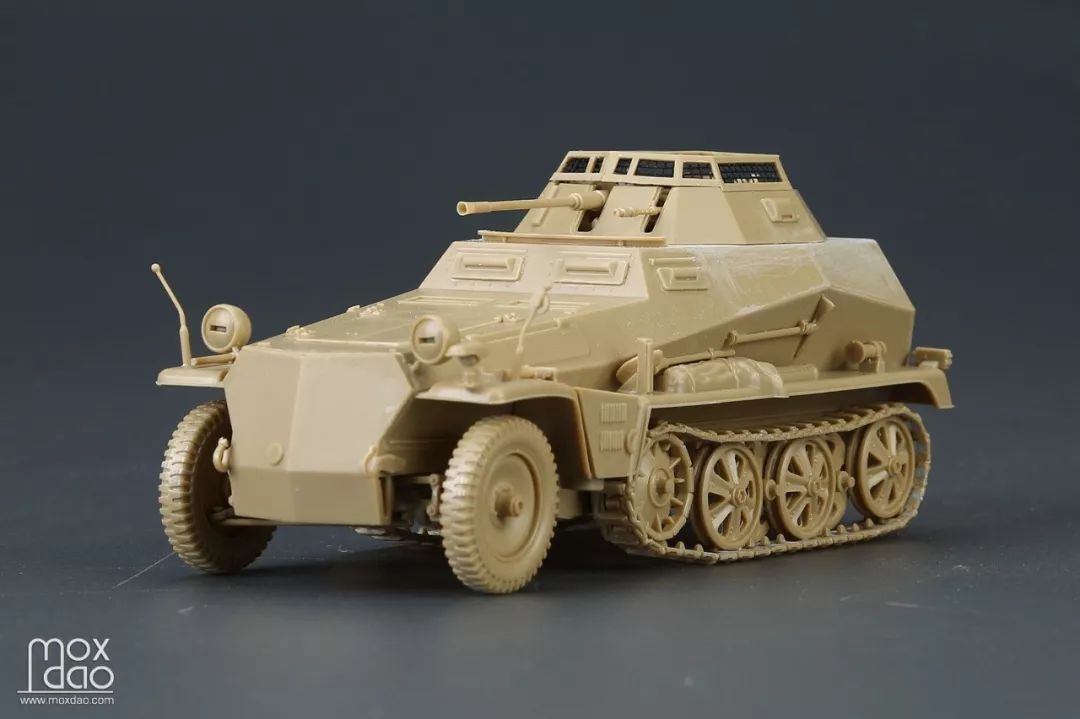 田宫二战德军2509半履带装甲侦察车模型评测