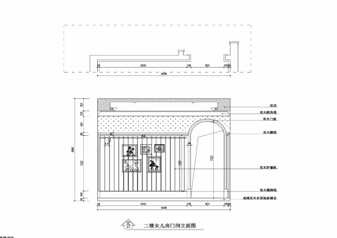 免費分享絕美方案丨美式效果圖cad施工圖學習案例