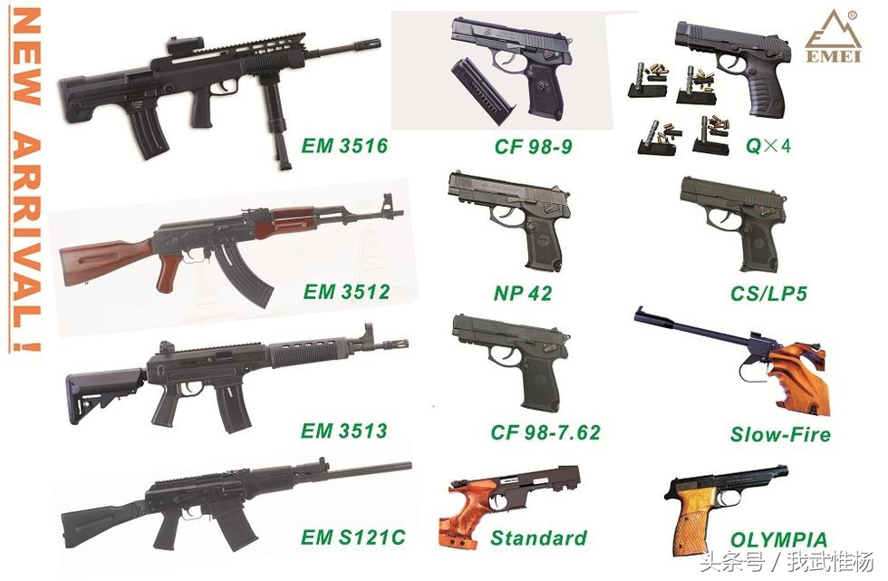 世界上所有的枪的名字图片
