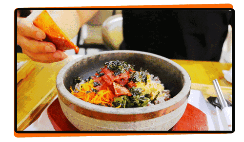 石锅拌饭动图图片