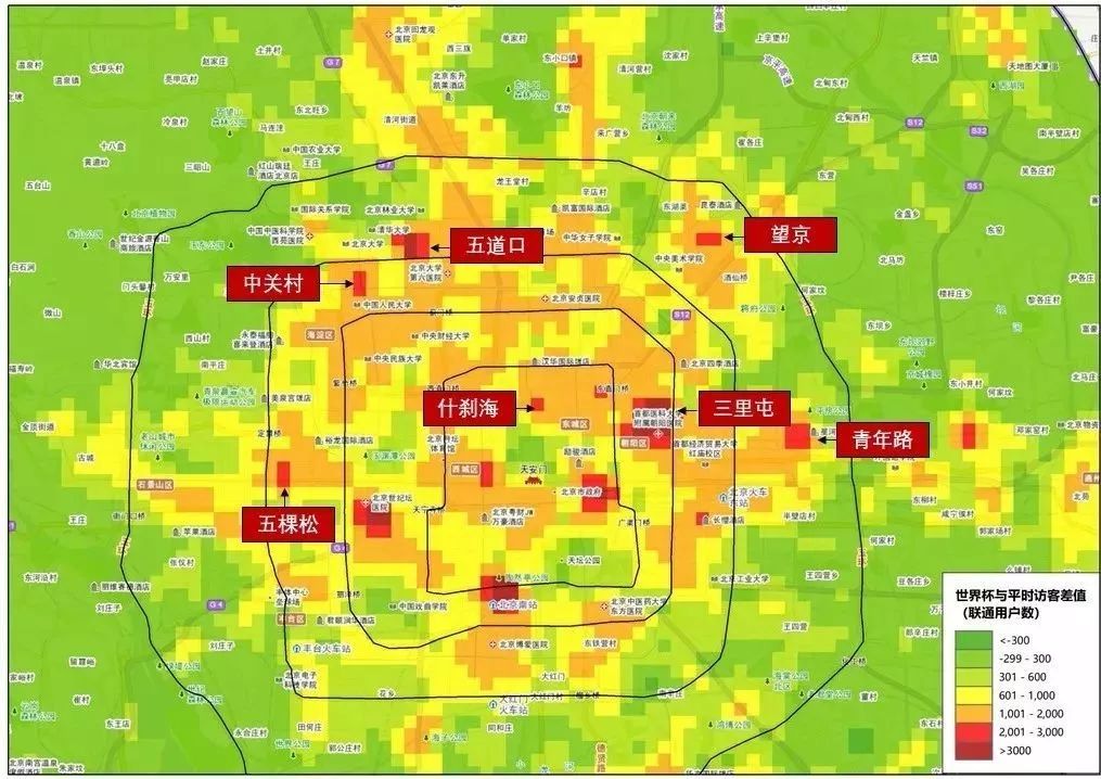 北京市人口密度热力图图片