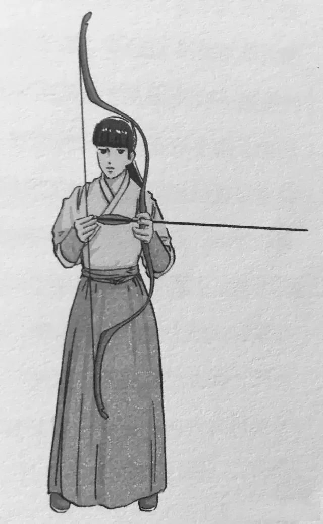 传统弓手法图片