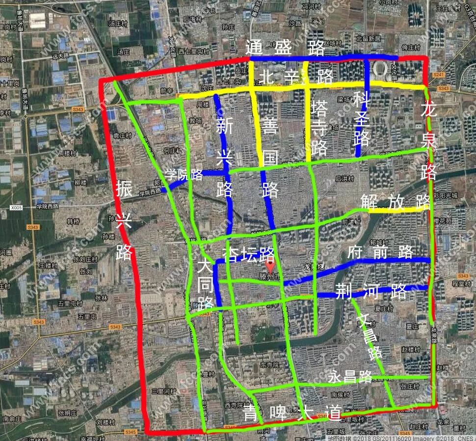临沂市单排货车禁区图图片