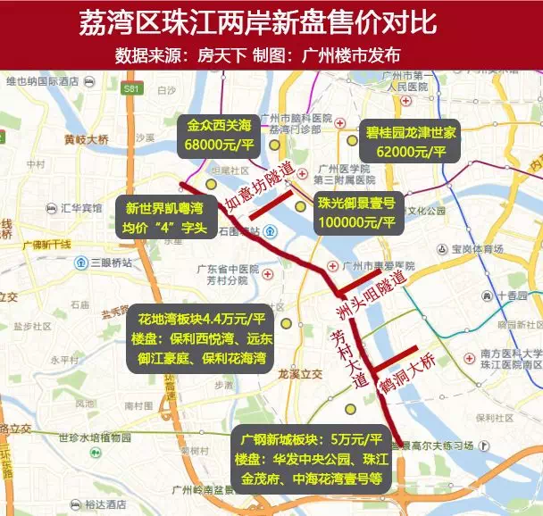 广州市如意大桥路线图图片