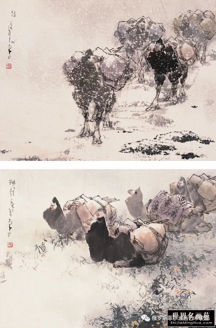 意境深沉中国画家李山国画作品欣赏